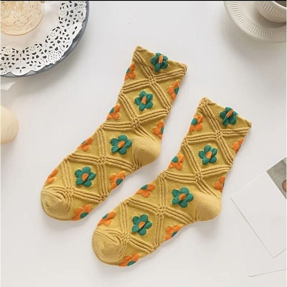 Embroidered Cottagecore Boho Socks - Picture 9 of 9